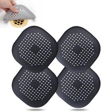 Hair Drain Catcher,Drain Cover for Shower Silicone Hair Stopper with Suction ...
