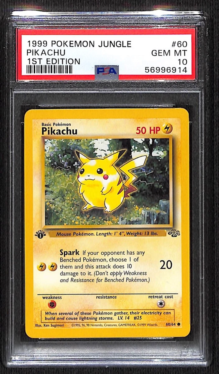 皮卡丘口袋妖怪TCG 10 级丛林个人收藏卡牌游戏卡| eBay