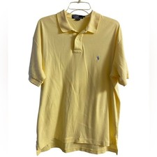 Polo Ralph Lauren yellow polo top men cotton Large
