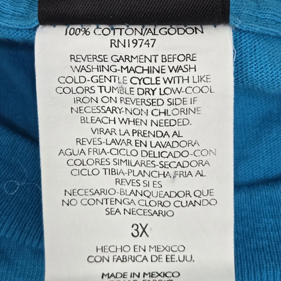 ВИНТАЖНАЯ мужская рубашка Mickey Unlimited 3X синяя с графическим принтом Mouse Minnie - Изображение 4 из 4