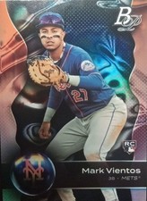 2023 Bowman Platinum Mark Vientos RC Rookie Card #35 New York Mets. rookie card picture