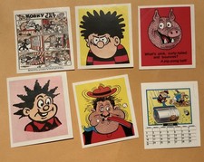 The Official Comic Scrap-Book Album Stickers 1991 Merlin X 6