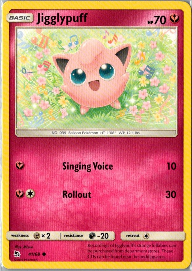 Jigglypuff 41/68 Common Hidden Fates NM