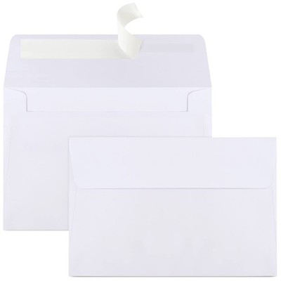 Joyberg 70 Packs A4 Envelopes, White, 4x6 Photo, Self (4.25x6.25in), White