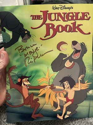 Bruce Reitherman signed 10x8 Autogramm Foto Das Dschungelbuch - Disney - Mowgli