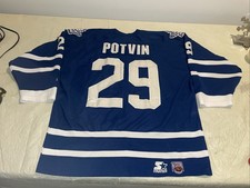 Felix Potvin Toronto Maple Leafs Jersey Mens Large Clean Blue Starter Nhl Sewn