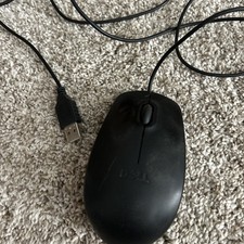 Genuine Dell Optical Wired USB Mouse N231 PC/Laptop Black