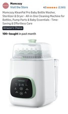 Momcozy Kleanpal Pro Baby Bottle Washer, Sterilizer  Dryer - All-In-One Bs03