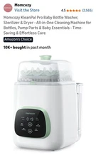 Momcozy Kleanpal Pro Baby Bottle Washer, Sterilizer & Dryer - All-In-One Bs03