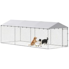 20' x 7.5' x 6.5' Dog Kennel Outdoor w/ Wateproof Roof