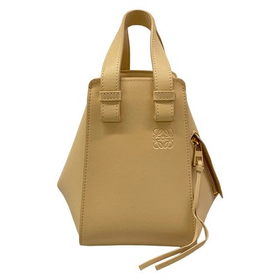 LOEWE Hammock Bag Compact A538H13X02 Beige Satin calf Handbag