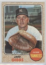 1968 Milton Bradley Win-A-Card Game 1968 Topps Baseball Jake Gibbs #89 2s9