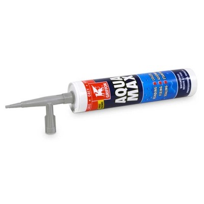 Griffon AQUA MAX grau, Montagekleber + Dichtstoff - Silikonkleber 425g Kartusche