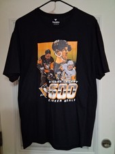 Mens Large Pittsburgh Penguins Sidney Crosby 600 Career Goal T Shirt.