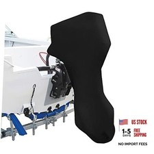 Outboard Motor Cover,Full Motor Outboard Cover, Fits for 100-150 HP Black A 