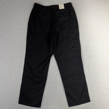 Banana Republic womens Black Tapered ankle High Rise Linen Pants Med 30x27 NWT