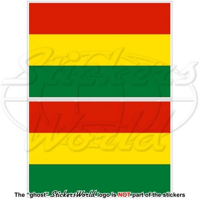 BOLIVIA Bolivian Civil Flag 75mm (3'') Vinyl Bumper Stickers Decals x2
