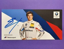 Original Autogramm, Bruno Spengler, BMW M4 DTM 2013, Karte 11x21cm