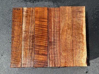 Bloc De Bois Koa Bouclé Hawaïen Blanc - Pour Tournage De Stylos Ou Petits Objets - Réf. #14533