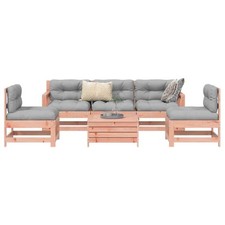 Gartenmöbel Sofa Garnitur Lounge Sitzgruppe 6-tlg. Kiefer Imprägniert vidaXL