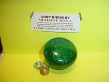 Nostalgia Ii Flat Top Custom Glitter Shift Knob Green Nostalgia Ii Flat Top Custom Glitter Shift Knob Green