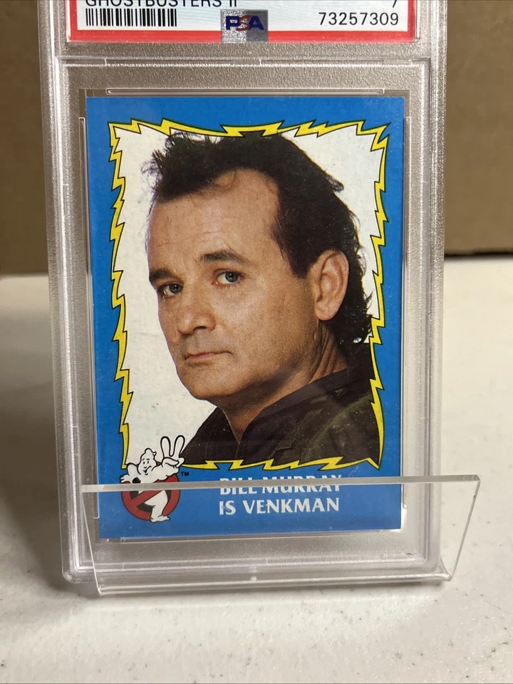 Vintage Bill Murray is Venkman 1989 Topps Ghostbusters II Card #2 PSA 7 - Image 2 of 4