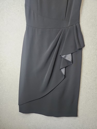 Perri Cutten - Gorgeous Women's Dress Black Size: 8 (RSVP) Stunning Luxury Silk - Picture 2 of 5