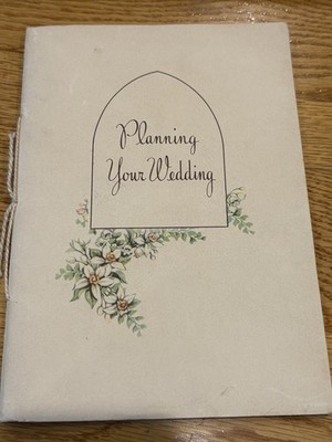 Vintage 1950 Leman's Planning Your Wedding Guide Booklet Ephemera Bride Groom