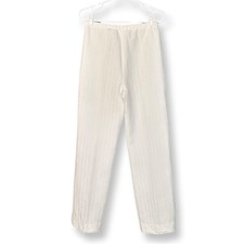 Davenshire Vintage 80s White Textured Tex Slacks