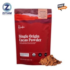 Organic Unsweetened Cacao Powder with Rich Dark Chocolate Flavor NEW