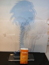 Gino Marotta (1935-2012) Scultura In Plexiglass Palma Blu Cm 40