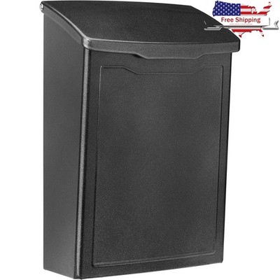 Weatherproof Wall Mount Mailbox Galvanized Steel Easy Install Outdoor Mailbox US