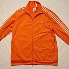 Adidas Originals Mens ADICOLOR FIREBIRD TRACKTOP JACKET IR9902 ORANGE ASIAN FIT