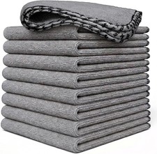 AllSwipe Multi-Use Microfiber Towels, Gray, 14 x 12, 9 Pack Versatile