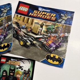 Lego DC Universe 6864 Instruction Manuals 1 2 ONLY Batmobile And Two-Face Chase