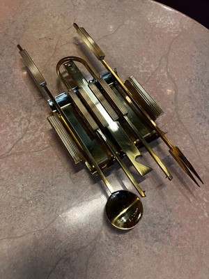 Italian Brass Barware Set by Gio Ponti, 1950's