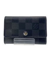 LOUIS VUITTON Multicles 6 Damier Graphite Leather Black Men's