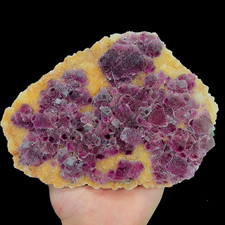 Esemplare minerale di fluorite viola naturale e quarzo 1,76 g/Zhejiang, Cina