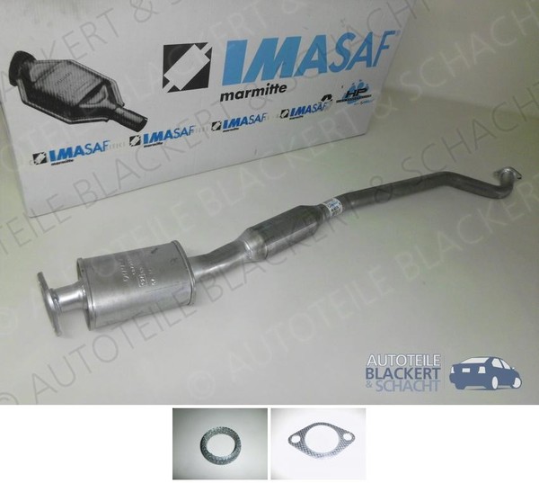 Imasaf Auspuff Mitteltopf+Dichtungen für Subaru Legacy Iii+Station Wagon Outback-image