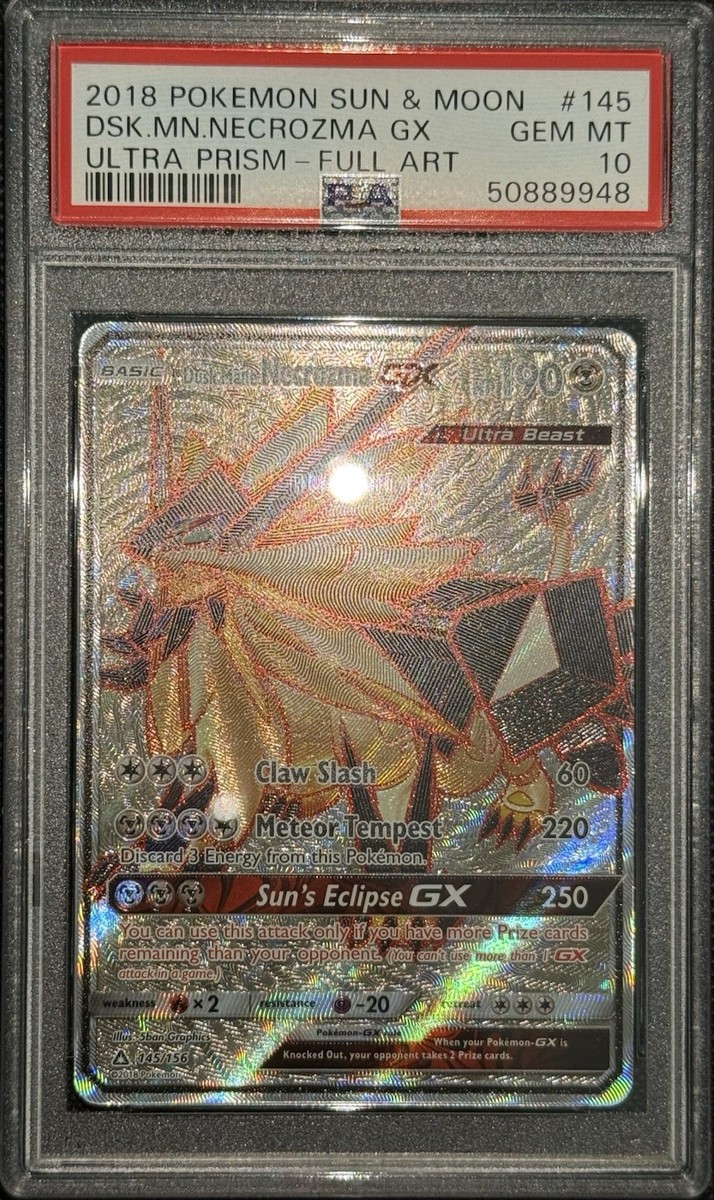 クロマキ様 オーダーページ 2018 Pokemon Sun&Moon Dusk Mane Necrozma GX Full Art 145/156 Ultra