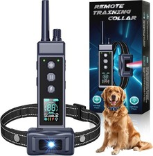 Collar Electrico Choque De Entrenamiento Para Perros Con Control Remoto 4265ft