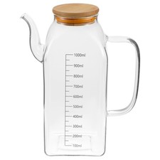 Bouteille d'huile de cuisine, récipient transparent pour huile vinaigre,