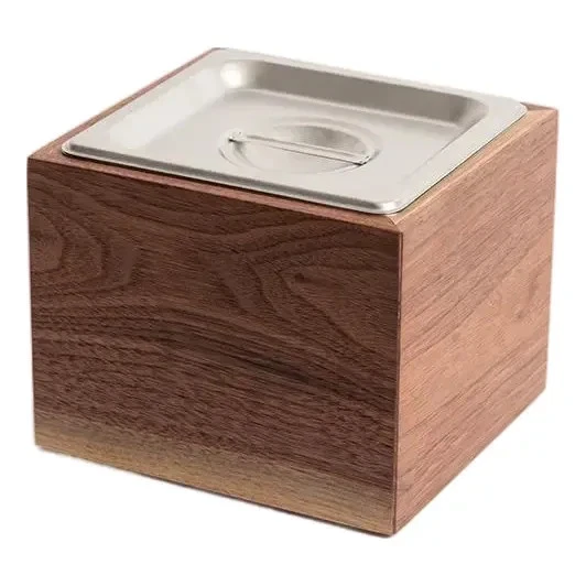Petite Arbeitsplatte Komposteimer - Noaway© in Walnussholz und Edelstahl USA