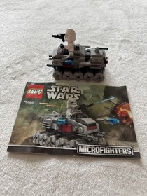 100% Complete LEGO Star Wars 75028 Clone Turbo Tank Microfighter W/ Instructions