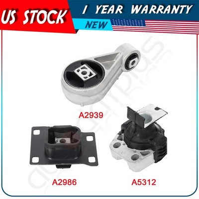 For 2005-07 Ford Focus 2.3 Engine Motor Mount Kit Kit 3Pcs A5312 A2939 A2986