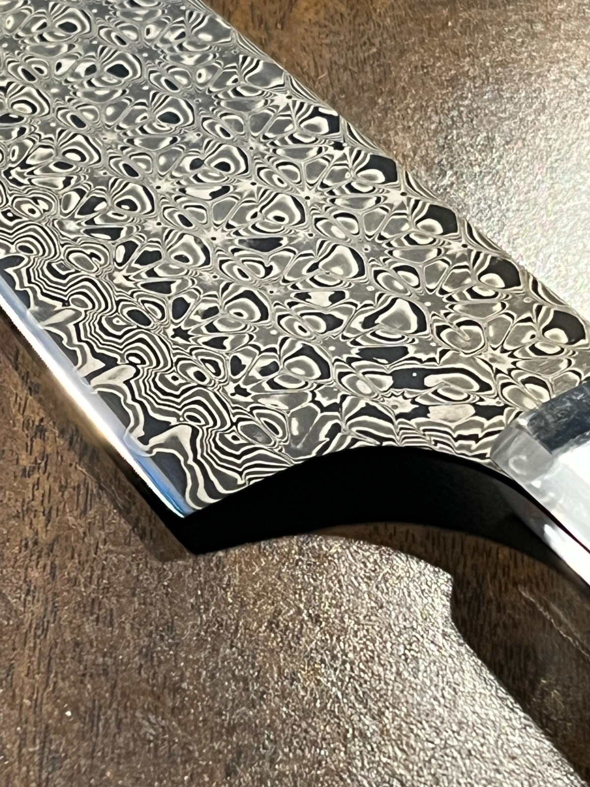 Tonggang 8" Chef Knife 45-Layers Damascus Steel Blacken