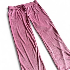 Y2K Juicy Couture Pink Velour Pants   Coquette Lounge XL