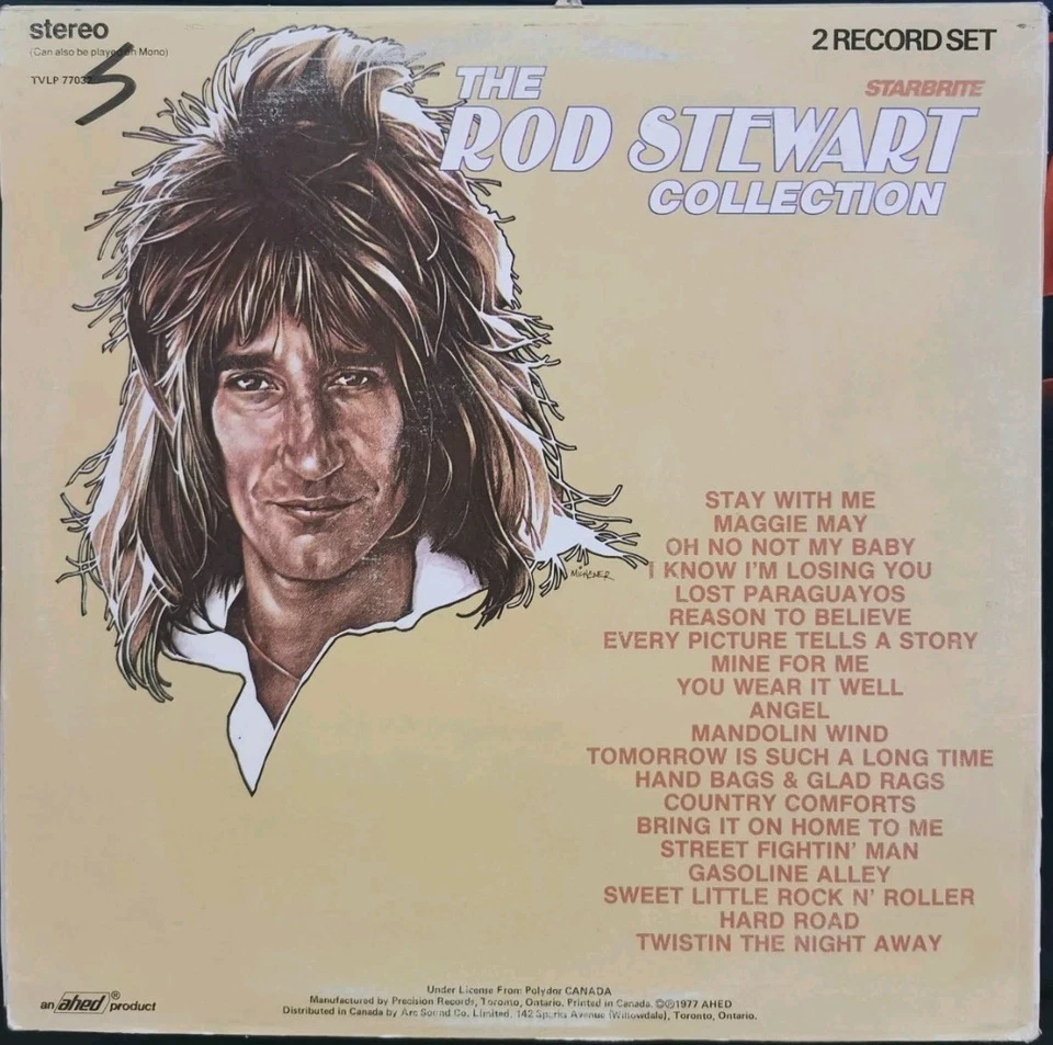 Vinyl 2xLP The Rod Stewart Collection VG+ TVLP-77032 Canada Rock - Image 2 of 4