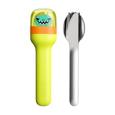 Kids Pocket Utensil Set, Dino - Kids Silverware Set - Stainless Steel Fork, K...