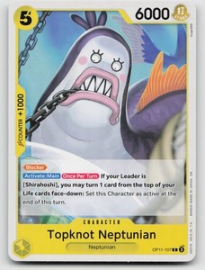 Topknot Neptunian OP11-107 Common A Fist of Divine Speed One Piece TCG